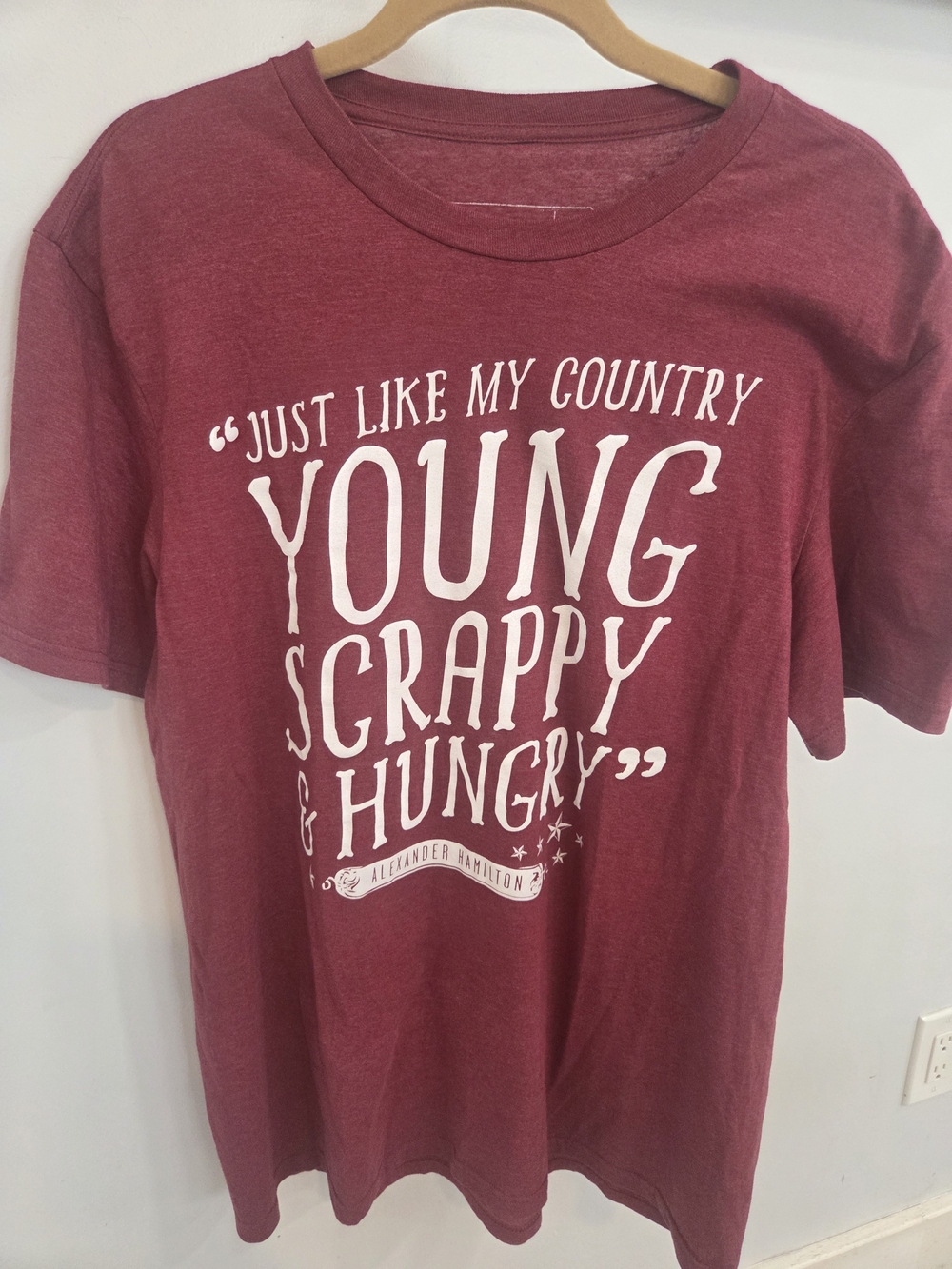 Official Hamilton Musical 'Young Scrappy & Hungry' Graphic Tee by Creative Goods